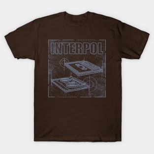 Interpol Technical Drawing T-Shirt